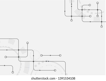 Abstract geometric connect lines and dots.Simple technology graphic background.Illustration Vector design Network and Connection concept.