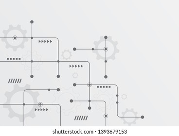 Abstract geometric connect lines and dots.Simple technology graphic background.Illustration Vector design Network and Connection concept.