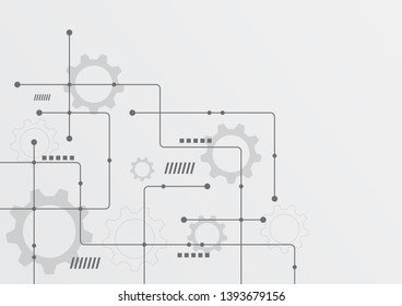 Abstract geometric connect lines and dots.Simple technology graphic background.Illustration Vector design Network and Connection concept.