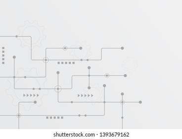 Abstract geometric connect lines and dots.Simple technology graphic background.Illustration Vector design Network and Connection concept.