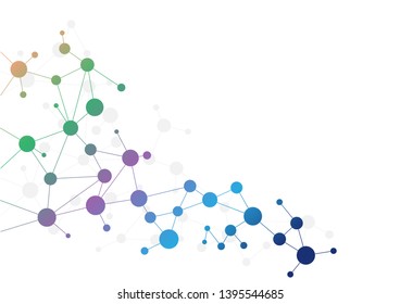 Abstract geometric connect lines and dots.Simple technology graphic background.Illustration Vector design Network and Connection concept.