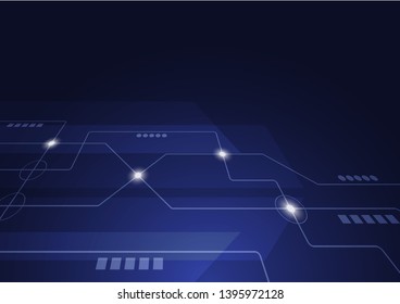 Abstract geometric connect lines and dots.Simple technology graphic background.Illustration Vector design Network and Connection concept.
