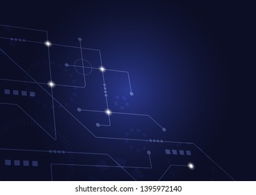 Abstract geometric connect lines and dots.Simple technology graphic background.Illustration Vector design Network and Connection concept.