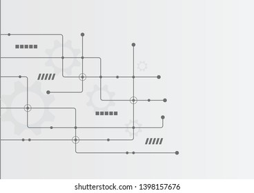 Líneas y puntos de conexión geométricos abstractos.Fondo gráfico de tecnología simple.Diseño de vectores de ilustración Red y concepto de conexión.
