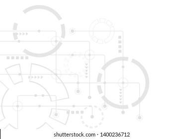Abstract geometric connect lines and dots.Simple technology graphic background.Illustration Vector design Network and Connection concept.
