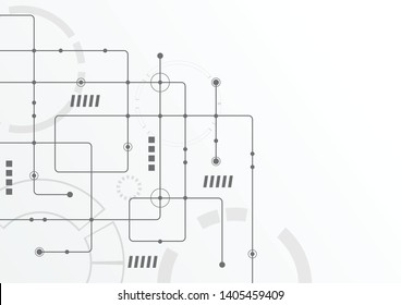 Abstract geometric connect lines and dots.Simple technology graphic background.Illustration Vector design Network and Connection concept.