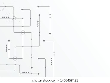 Abstract geometric connect lines and dots.Simple technology graphic background.Illustration Vector design Network and Connection concept.