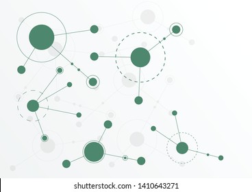 Abstract geometric connect lines and dots.Simple technology graphic background.Illustration Vector design Network and Connection concept.