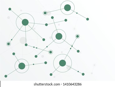 Abstract geometric connect lines and dots.Simple technology graphic background.Illustration Vector design Network and Connection concept.