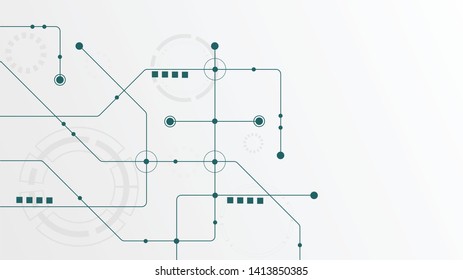 Abstract geometric connect lines and dots.Simple technology graphic background.Illustration Vector design Network and Connection concept.