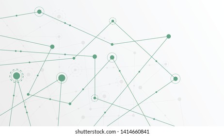 Abstract geometric connect lines and dots.Simple technology graphic background.Illustration Vector design Network and Connection concept.