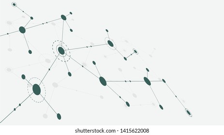 Abstract geometric connect lines and dots.Simple technology graphic background.Illustration Vector design Network and Connection concept.