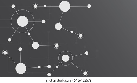 Abstract geometric connect lines and dots.Simple technology graphic background.Illustration Vector design Network and Connection concept.
