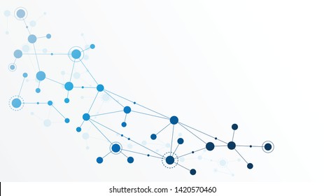 Abstract Geometric Connect Lines And Dots.Simple Technology Graphic Background.Illustration Vector Design Network And Connection Concept.