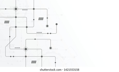 Abstract geometric connect lines and dots.Simple technology graphic background.Illustration Vector design Network and Connection concept.
