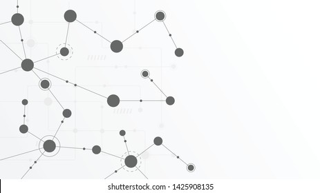 Abstract geometric connect lines and dots.Simple technology graphic background.Illustration Vector design Network and Connection concept.