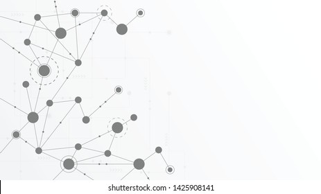 Abstract geometric connect lines and dots.Simple technology graphic background.Illustration Vector design Network and Connection concept.