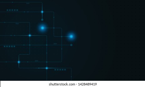 Abstract geometric connect lines and dots.Simple technology graphic background.Illustration Vector design Network and Connection concept.