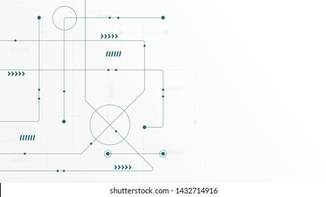 Abstract geometric connect lines and dots.Simple technology graphic background.Illustration Vector design Network and Connection concept.