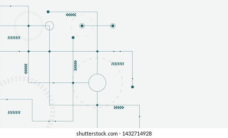 Abstract geometric connect lines and dots.Simple technology graphic background.Illustration Vector design Network and Connection concept.