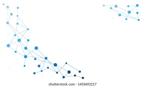 Abstract geometric connect lines and dots.Simple technology graphic background.Illustration Vector design Network and Connection concept.