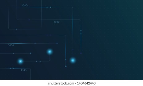 Abstract geometric connect lines and dots.Simple technology graphic background.Illustration Vector design Network and Connection concept.