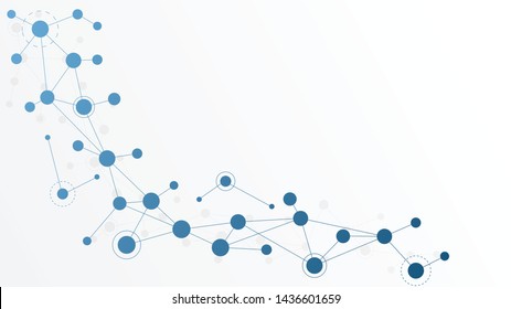 Abstract geometric connect lines and dots.Simple technology graphic background.Illustration Vector design Network and Connection concept.