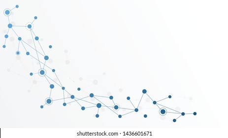 Abstract geometric connect lines and dots.Simple technology graphic background.Illustration Vector design Network and Connection concept.