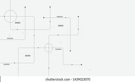 Abstract geometric connect lines and dots.Simple technology graphic background.Illustration Vector design Network and Connection concept.