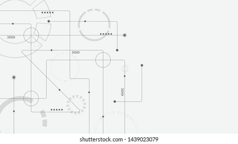 Abstract geometric connect lines and dots.Simple technology graphic background.Illustration Vector design Network and Connection concept.