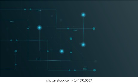 Abstract geometric connect lines and dots.Simple technology graphic background.Illustration Vector design Network and Connection concept.