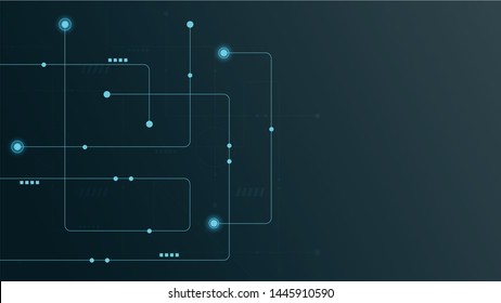 Abstract geometric connect lines and dots.Simple technology graphic background.Illustration Vector design Network and Connection concept.