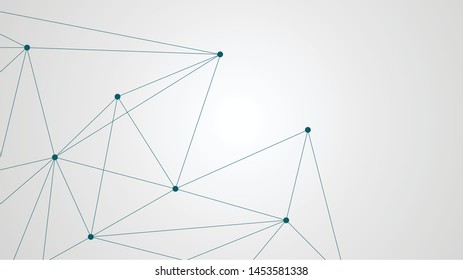 Abstract geometric connect lines and dots.Simple technology graphic background.Illustration Vector design Network and Connection concept.