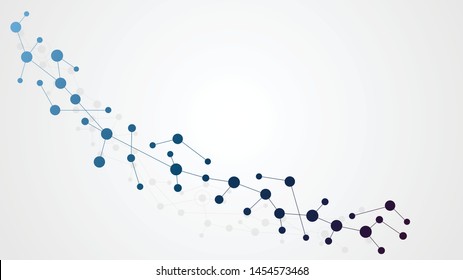 Abstract geometric connect lines and dots.Simple technology graphic background.Illustration Vector design Network and Connection concept.