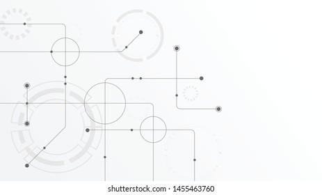 Abstract geometric connect lines and dots.Simple technology graphic background.Illustration Vector design Network and Connection concept.