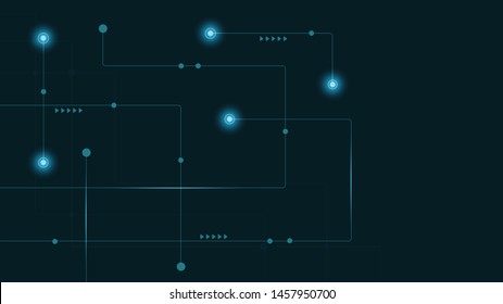 Abstract geometric connect lines and dots.Simple technology graphic background.Illustration Vector design Network and Connection concept.