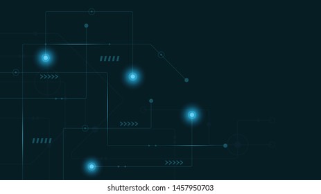 Abstract geometric connect lines and dots.Simple technology graphic background.Illustration Vector design Network and Connection concept.