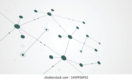 Abstract geometric connect lines and dots.Simple technology graphic background.Illustration Vector design Network and Connection concept.