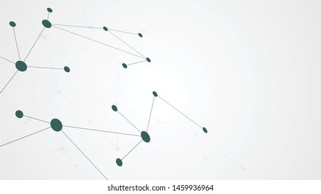 Abstract geometric connect lines and dots.Simple technology graphic background.Illustration Vector design Network and Connection concept.