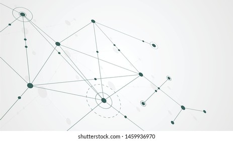 Abstract geometric connect lines and dots.Simple technology graphic background.Illustration Vector design Network and Connection concept.