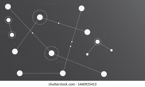 Abstract geometric connect lines and dots.Simple technology graphic background.Illustration Vector design Network and Connection concept.