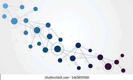 Abstract geometric connect lines and dots.Simple technology graphic background.Illustration Vector design Network and Connection concept.