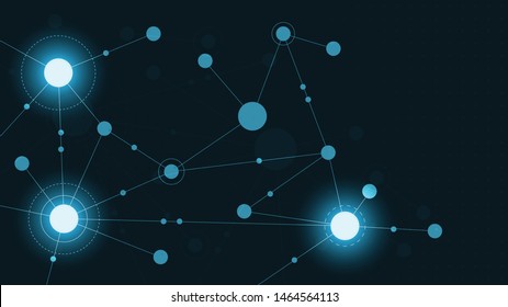 Abstract geometric connect lines and dots.Simple technology graphic background.Illustration Vector design Network and Connection concept.