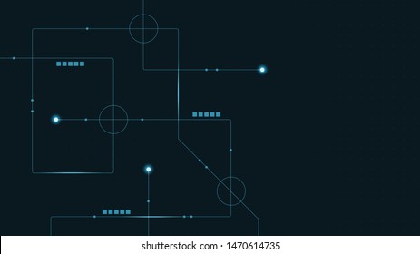 Abstract geometric connect lines and dots.Simple technology graphic background.Illustration Vector design Network and Connection concept.