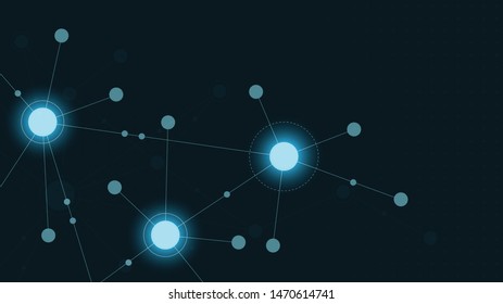 Abstract geometric connect lines and dots.Simple technology graphic background.Illustration Vector design Network and Connection concept.