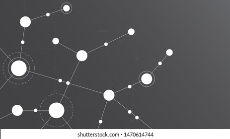 Abstract geometric connect lines and dots.Simple technology graphic background.Illustration Vector design Network and Connection concept.