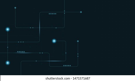 Abstract geometric connect lines and dots.Simple technology graphic background.Illustration Vector design Network and Connection concept.