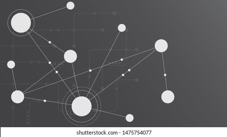 Abstract geometric connect lines and dots.Simple technology graphic background.Illustration Vector design Network and Connection concept.
