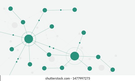 Abstract geometric connect lines and dots.Simple technology graphic background.Illustration Vector design Network and Connection concept.