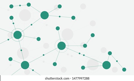 Abstract geometric connect lines and dots.Simple technology graphic background.Illustration Vector design Network and Connection concept.